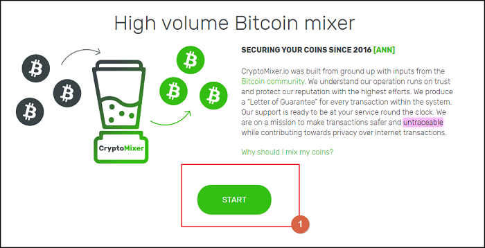 Cryptomixer Bitcoin mixer